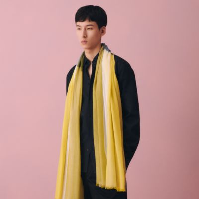 マフラー - グリーン - メンズ シルクマフラー＆カシミヤストール
